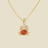Crab Charm Necklace