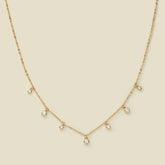 CZ Poppy Floating Necklace