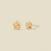 June CZ Birth Flower Stud Earrings