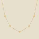 January CZ Birth Flower Station Necklace