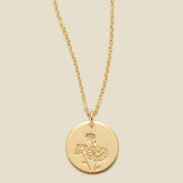 April Birth Flower Necklace