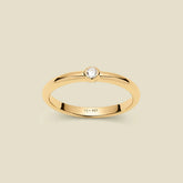 CZ Poppy Solitaire Stacking Ring | Final Sale