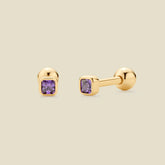 February Birthstone Stud Earrings | Final Sale