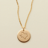 State Disc Necklace