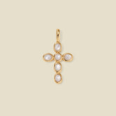 Mother of Pearl Cross Charm
