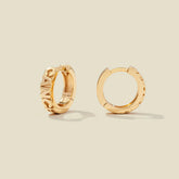 Cancer Huggie Hoop Earrings | Final Sale