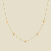 February CZ Birth Flower Station Necklace