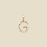 CZ Poppy Initial G Charm