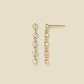 CZ Poppy Tennis Stud Earrings