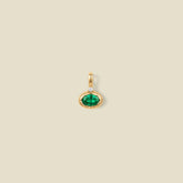 May Oval Birthstone Charm