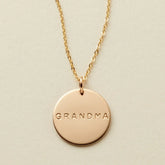Grandma Disc Necklace