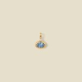 March Oval Birthstone Charm