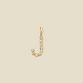 CZ Poppy Initial J Charm