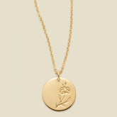 February Birth Flower Necklace