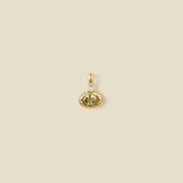 August Oval Birthstone Charm