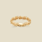 July CZ Birth Flower Eternity Ring