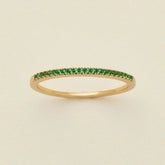 May Birthstone Stacking Ring