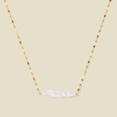Baroque Pearl Bar Necklace