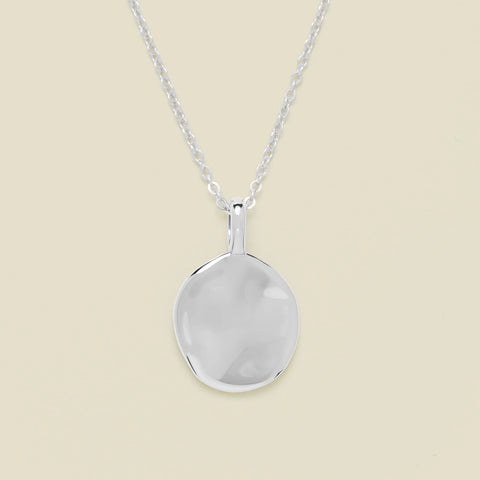 Engravable Heritage Circle Charm Necklace