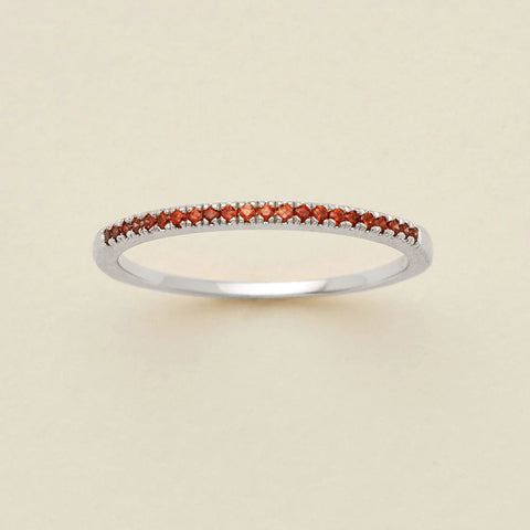 January Birthstone Stacking Ring