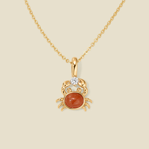 Crab Charm Necklace