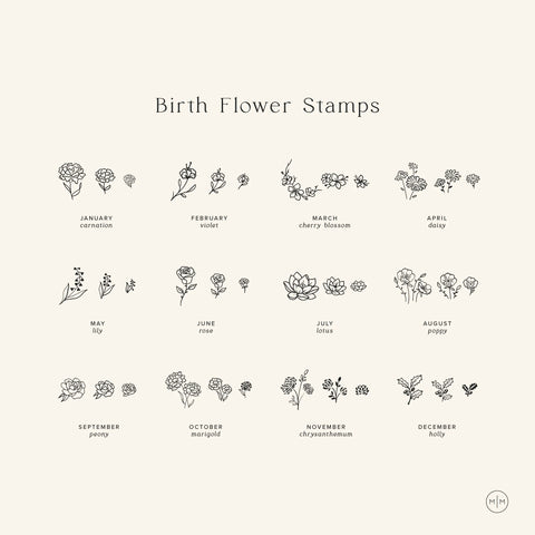 October Birth Flower Necklace