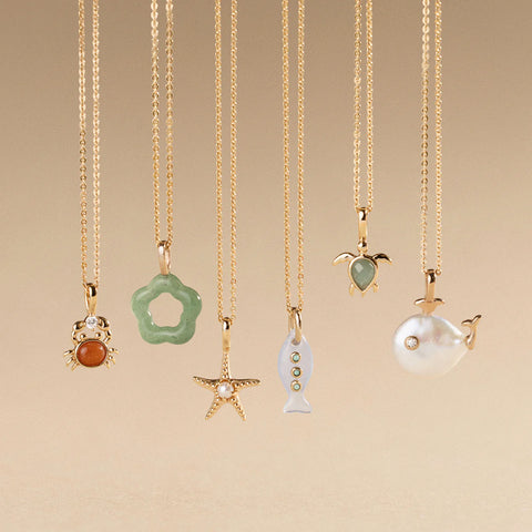 Pearl Whale Charm