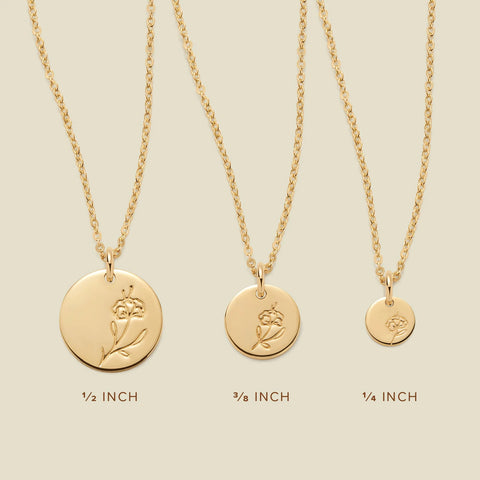 February Birth Flower Necklace