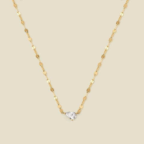 Dew Drop Solitaire Necklace