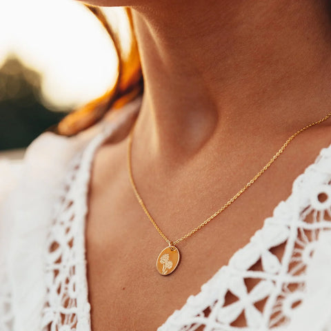 October Birth Flower Necklace