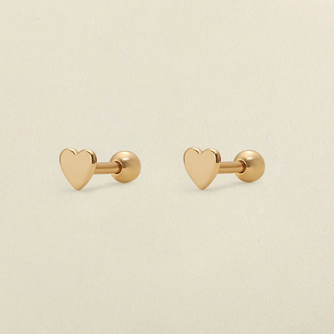 Heart Stud Earrings