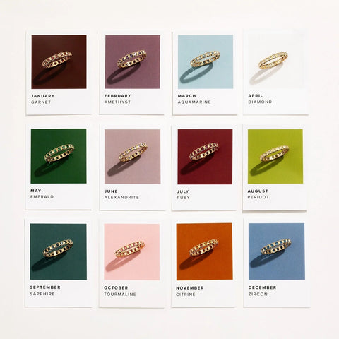 August Birthstone Eternity Ring