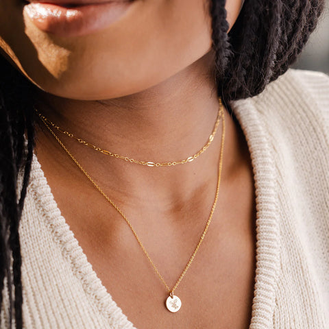 December Birth Flower Necklace