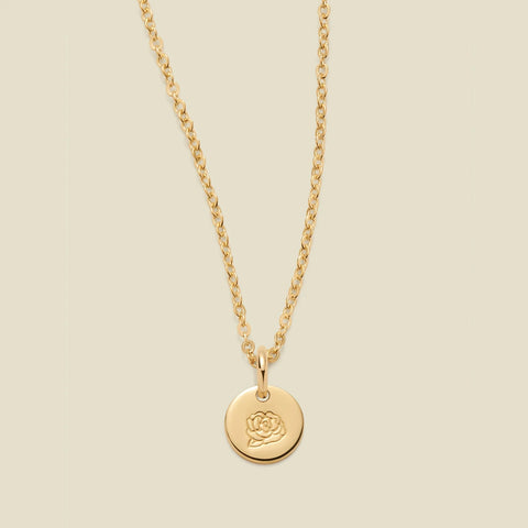 September Birth Flower Necklace