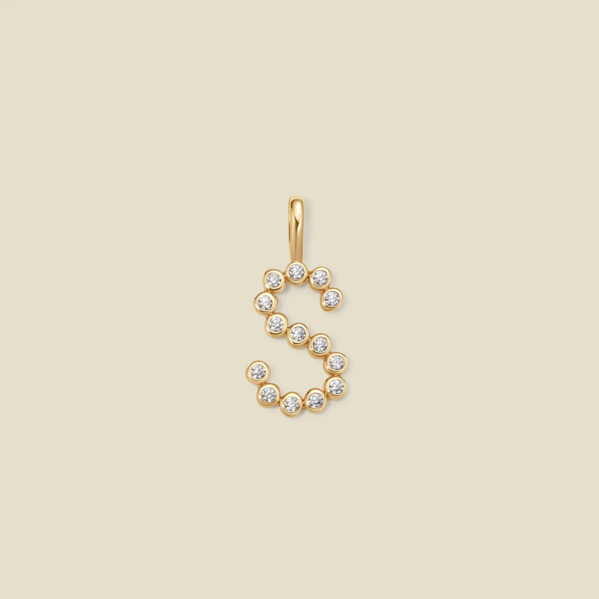 CZ Poppy Initial S Charm