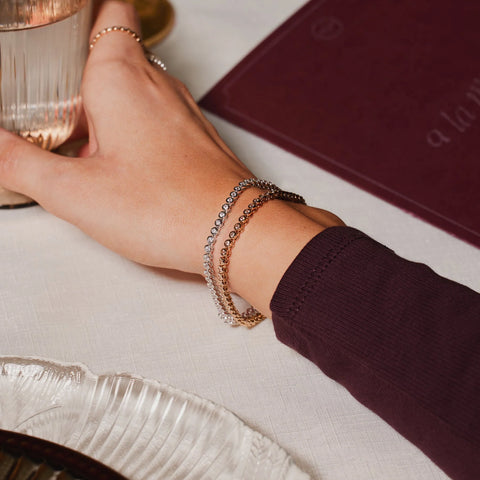 CZ Poppy Tennis Bracelet