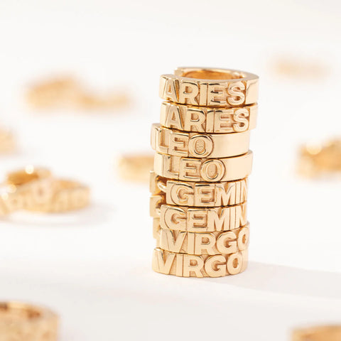 Virgo Huggie Hoop Earrings | Final Sale