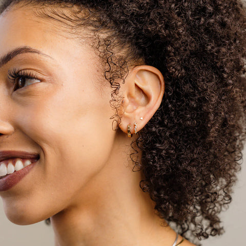 Libra Huggie Hoop Earrings | Final Sale