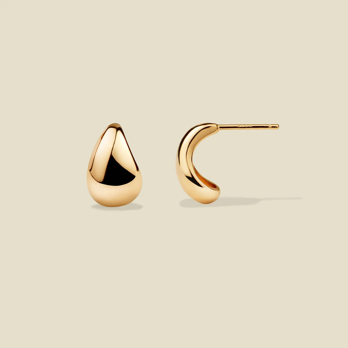 Gloss Drop Stud Earrings | Final Sale