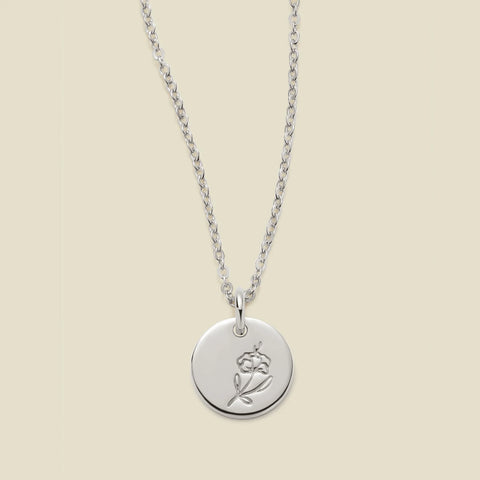 February Birth Flower Necklace