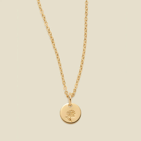 October Birth Flower Necklace