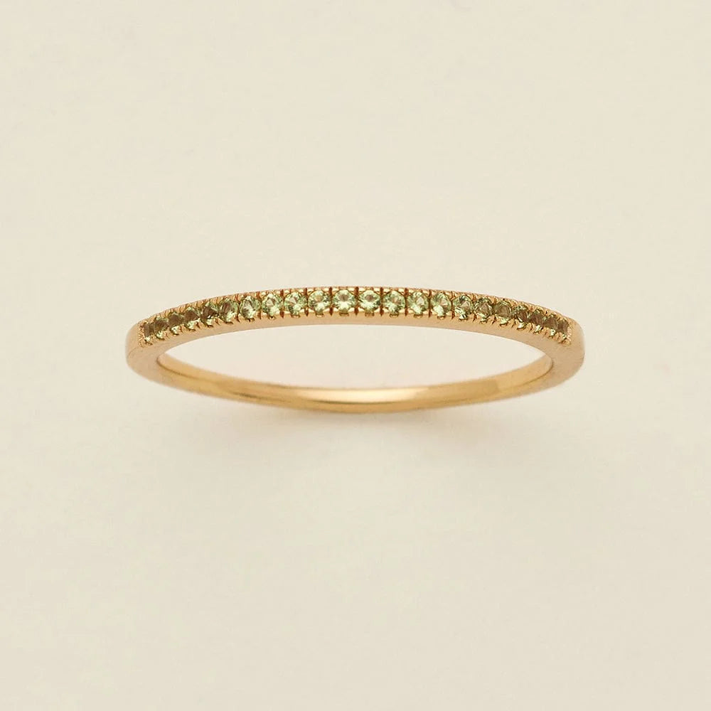 August Birthstone Stacking Ring