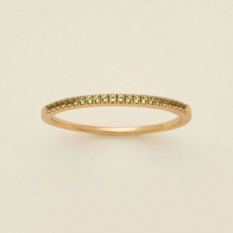 August Birthstone Stacking Ring