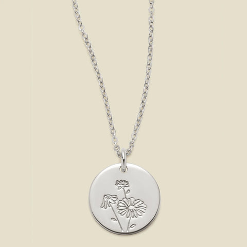 April Birth Flower Necklace