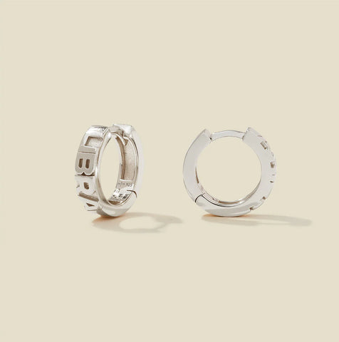 Libra Huggie Hoop Earrings | Final Sale