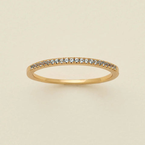 March Birthstone Stacking Ring