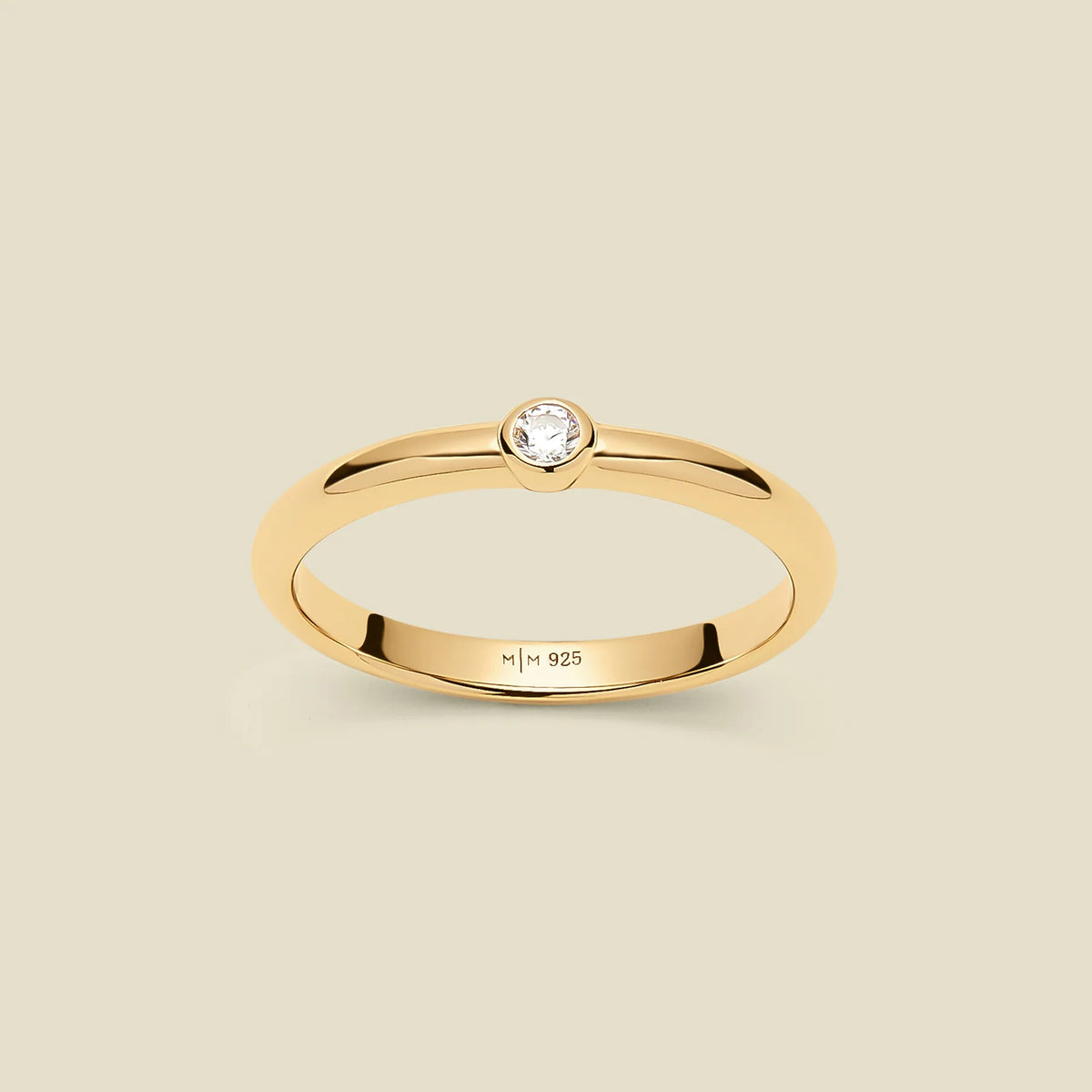 CZ Poppy Solitaire Stacking Ring | Final Sale