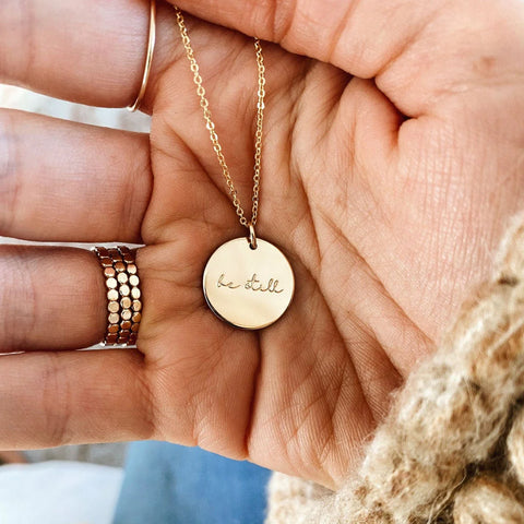 Pause Collection Disc Necklace