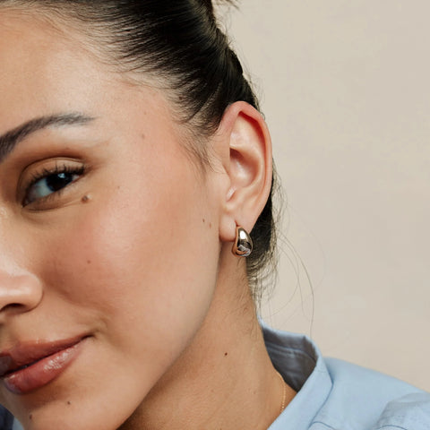 Gloss Drop Stud Earrings | Final Sale