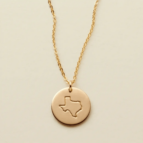 State Disc Necklace
